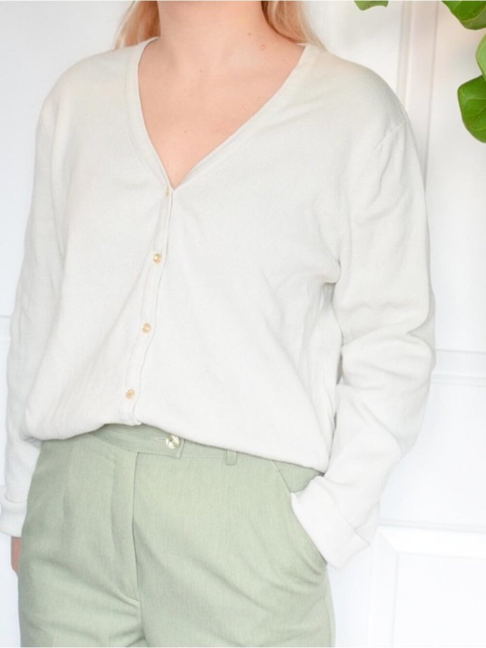 Women's Cream Cardigan